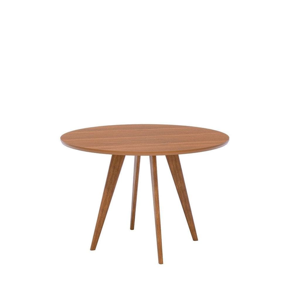 Mesa para Sala de Jantar Redonda 109cm sem Vidro Acerola Cinamomo