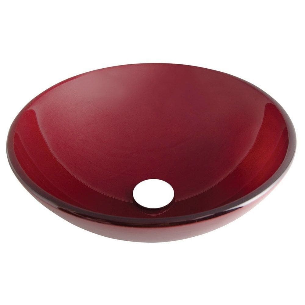 Cuba de Vidro 31cm X 11,5cm sem Válvula Jaspe Astra Vermelho