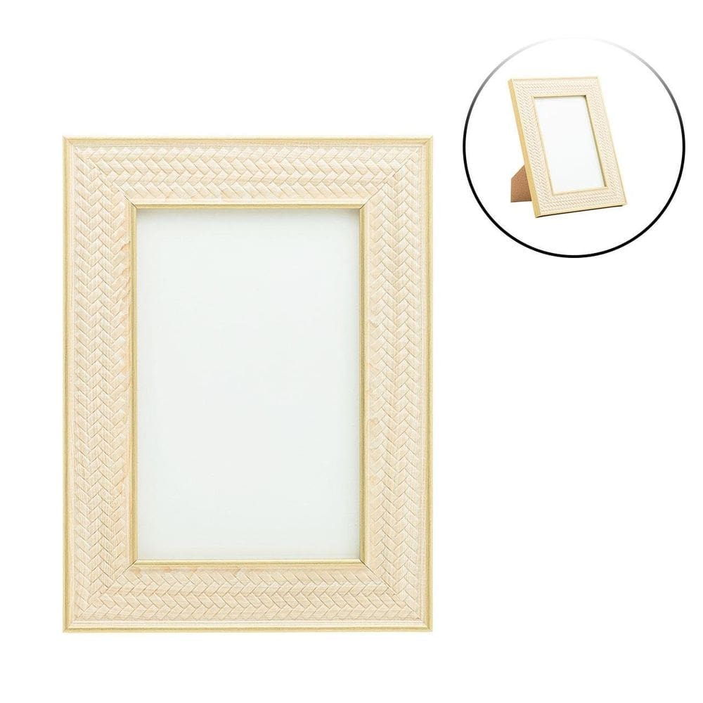 Porta Retrato de MDF 10x15 Moldura Trançada - Tudo em Caixa
