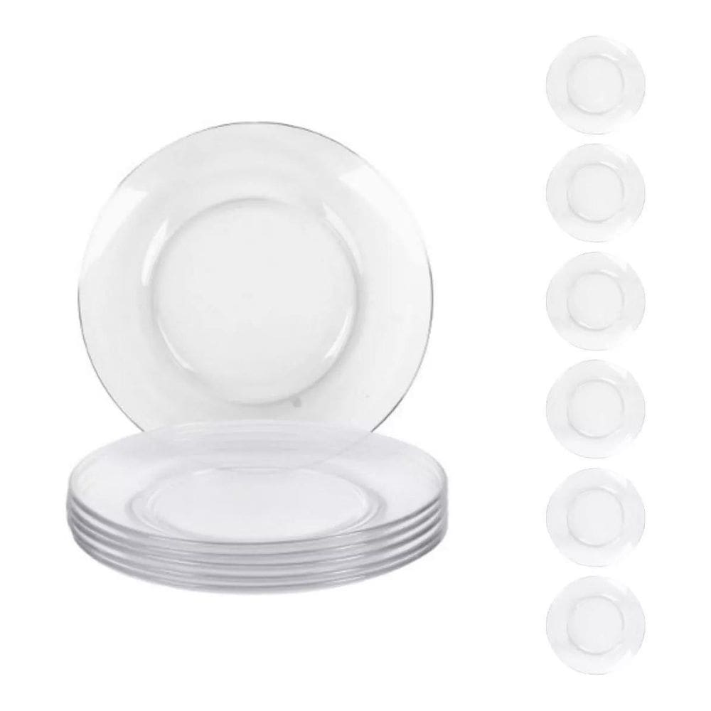 Prato Temperado Raso Duralex Astral 24 Peças Refeição 22,6Cm