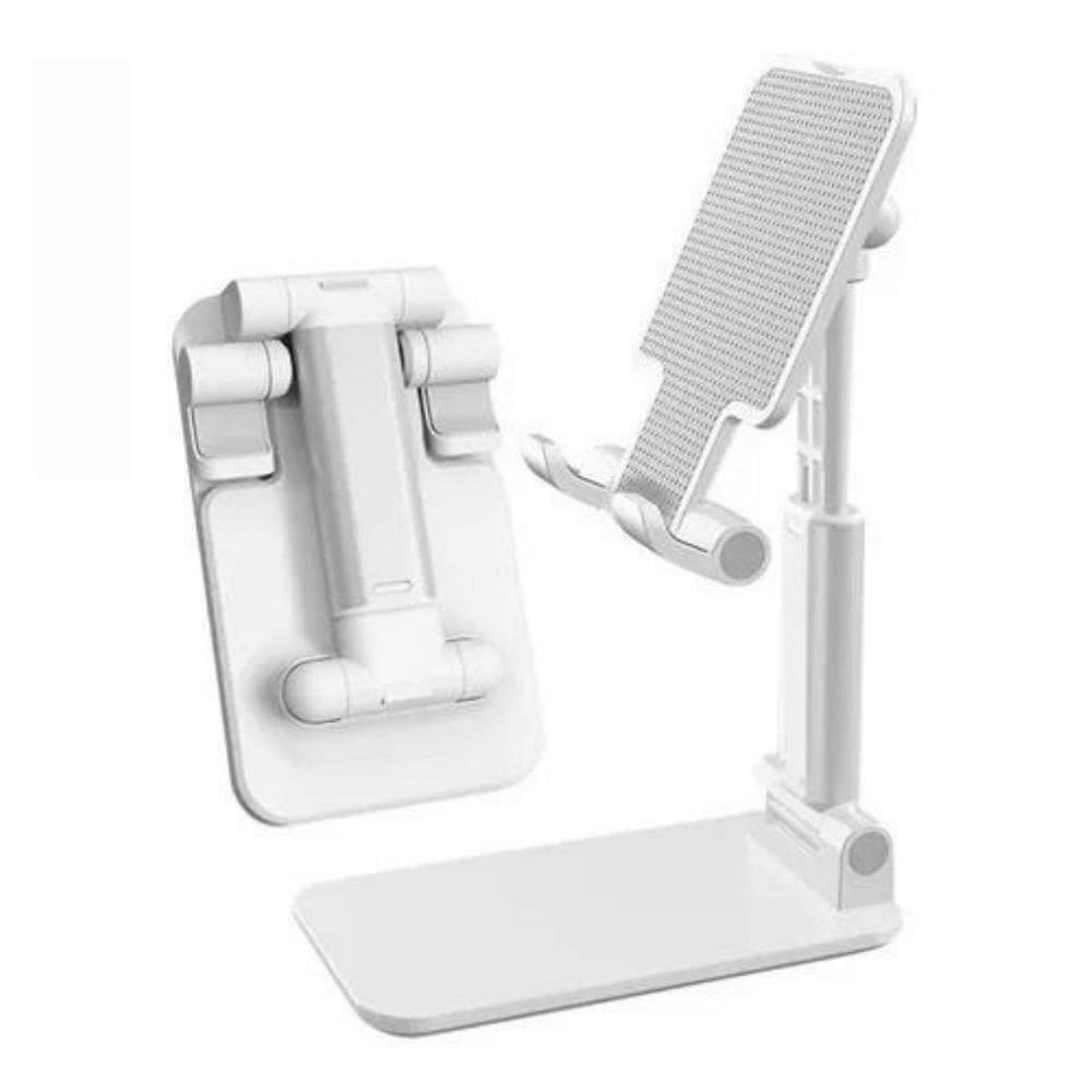 Suporte De Mesa Celular Tablet Ajustável Universal Branco