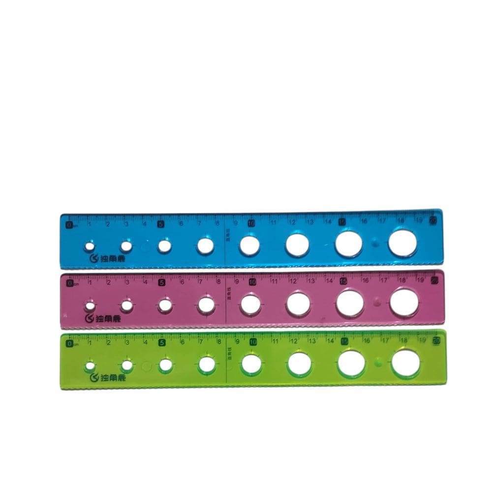 Regua Flexivel 20Cm Gabarito Circulo - 86409