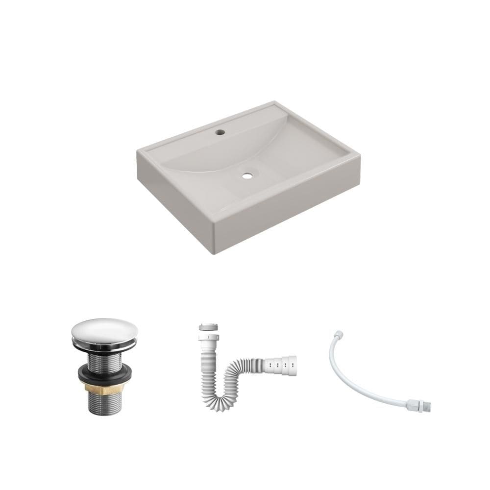 Kit Cuba RT49 C/Válvula Click 1``G + Sifão Pvc + Flexível