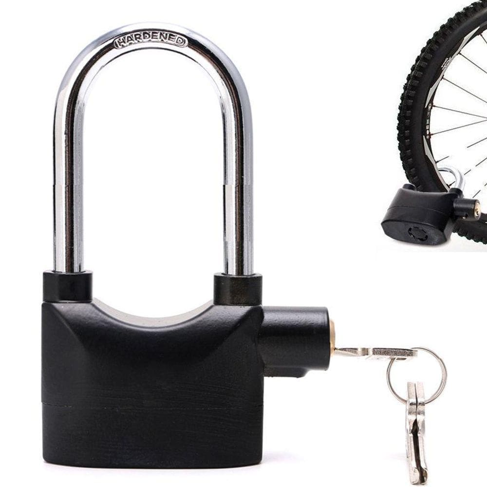 Cadeado Com Alarme Sirene Grande Anti Furto 110Db