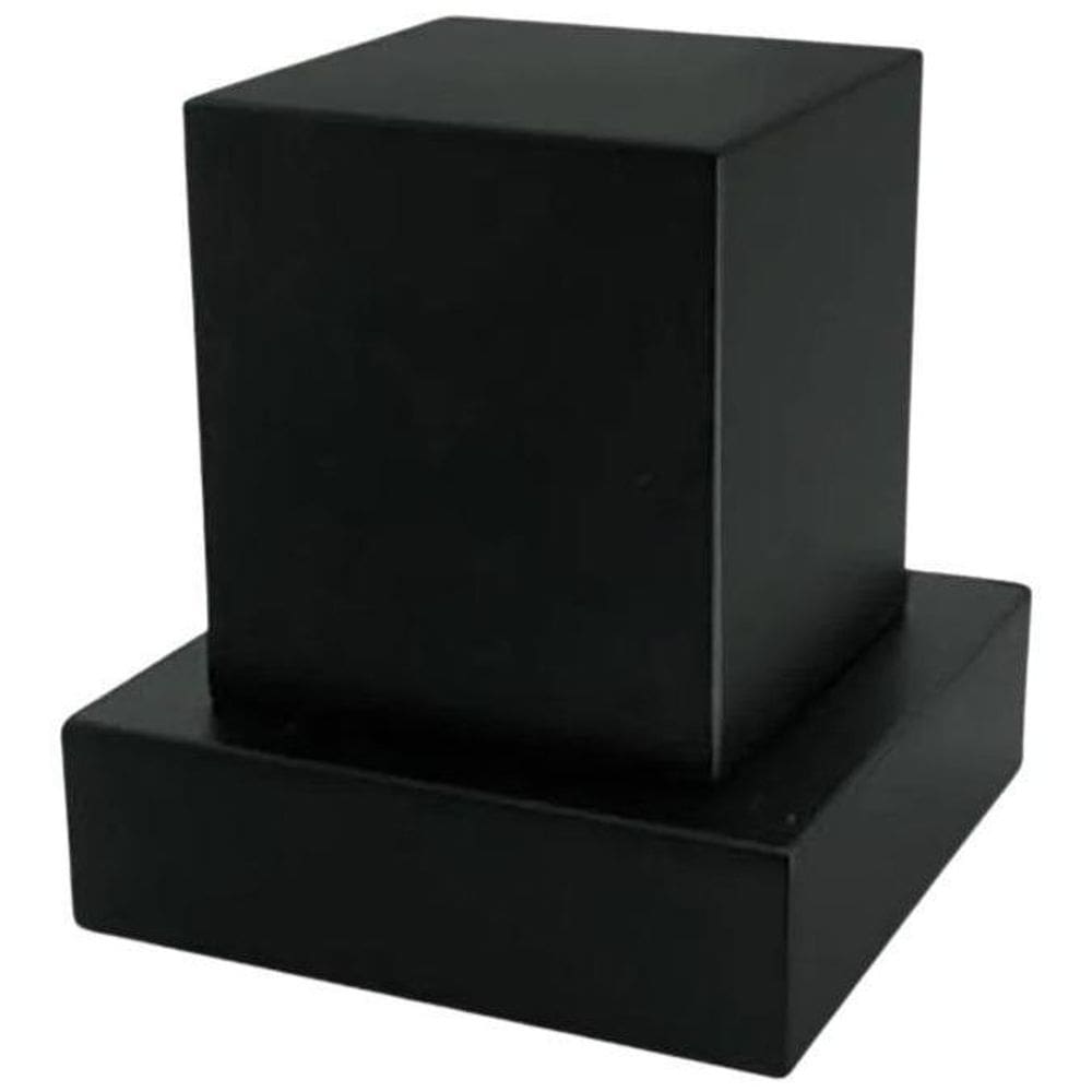 Kit Acabamento Registro Quadrado Preto + Conversor Fabrimar