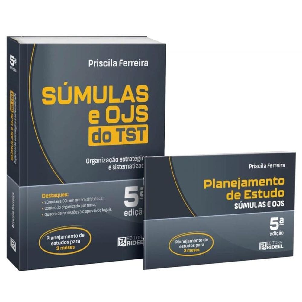 Súmulas e OJS do TST - Organização Estratégica e Sistematizada + Planner 5ª Edição