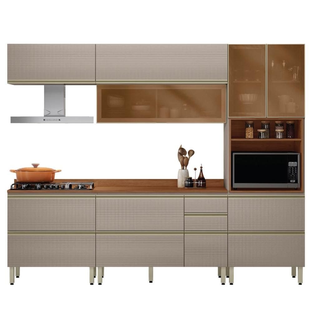 Cozinha Modulada Proença 5 Peças com Aéreo 80cm - Demartêz