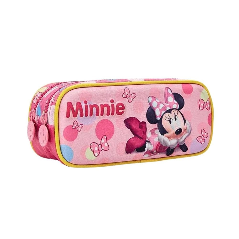Estojo Duplo Escolar Minnie 3D Xeryus