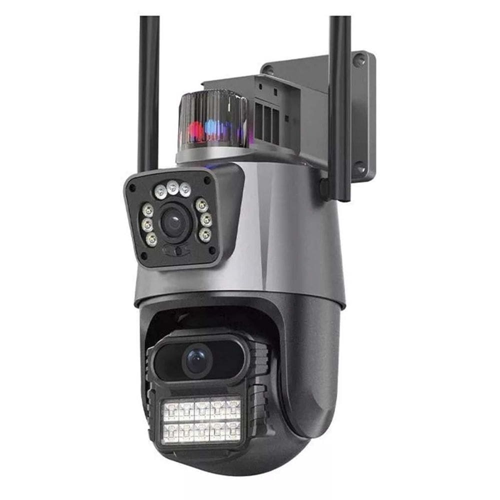 Camera Speed Dome Externa Poe 360º Fhd 2 Lentes Sem Fonte
