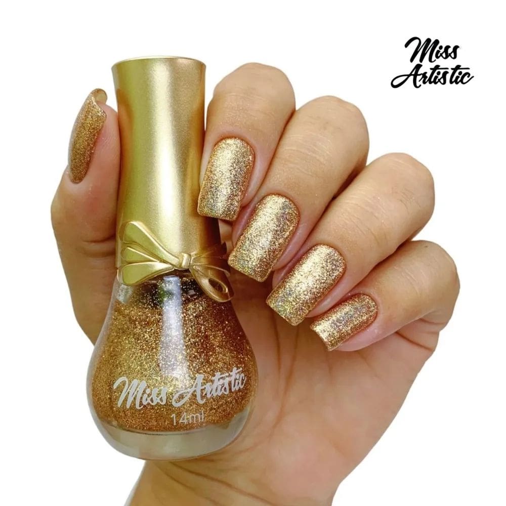 MISS ARTISTIC - Esmalte Glitter - Lacinho - B702 - 14ml