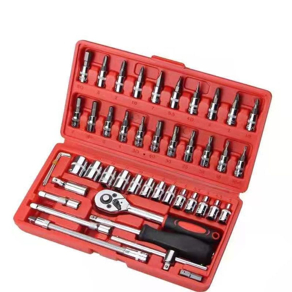 Kit De Ferramentas Soquetes Western Hm-0003 Maleta 46 Peças