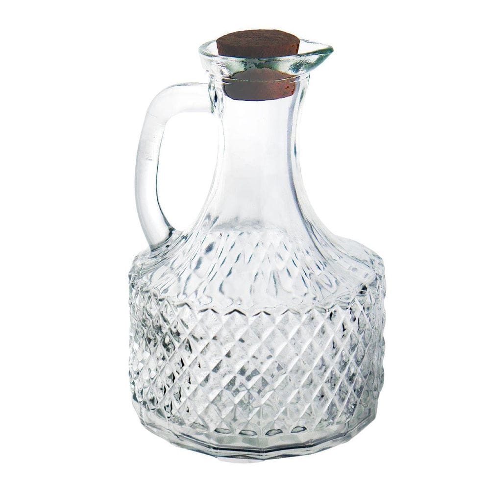 Galheteiro de Vidro 370ml Tampa de Rolha - Tudo em Caixa
