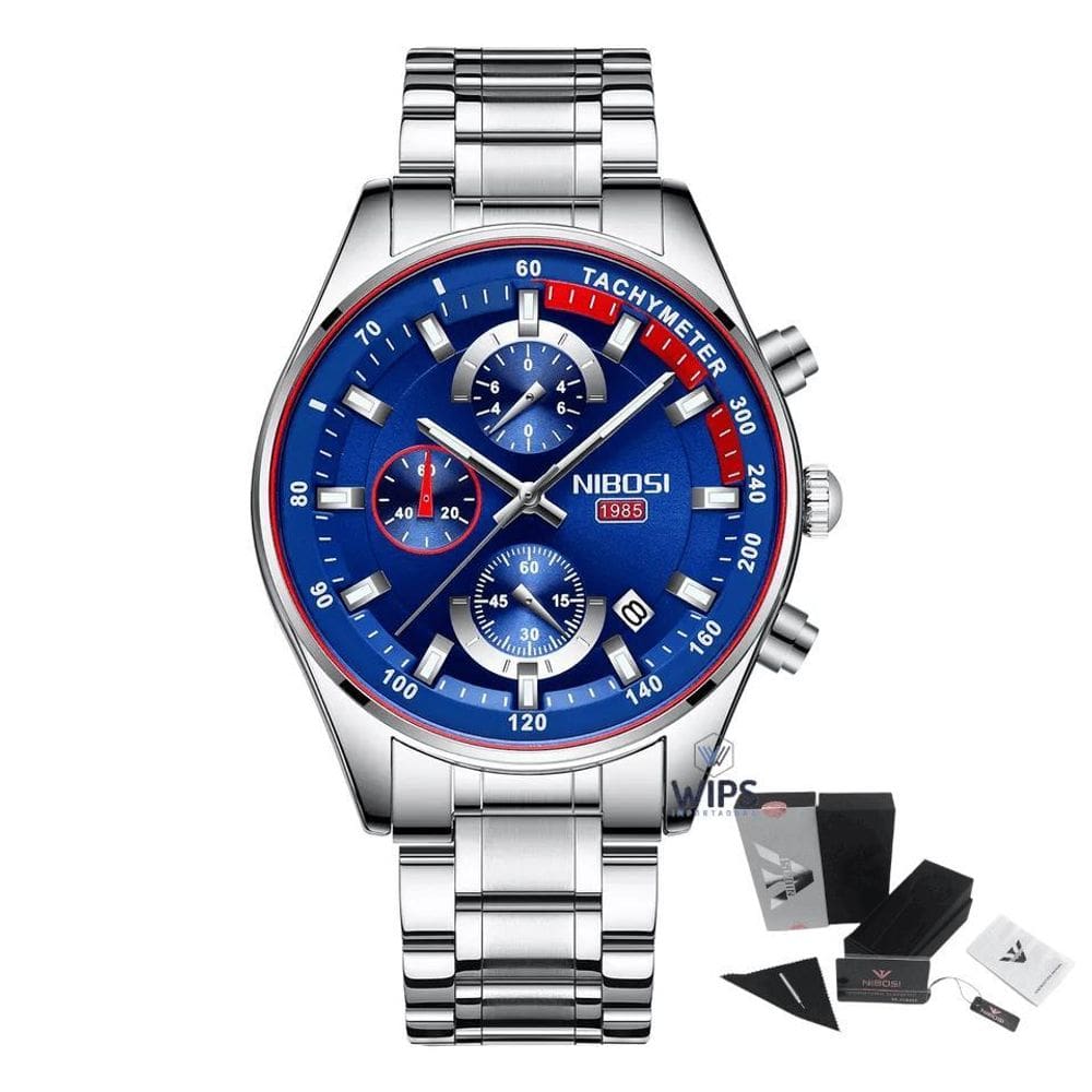 Relógio Masculino Analógico Cronógrafo Funcional Nibosi 2375