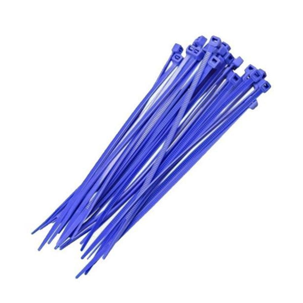 Abraçadeira Nylon Starfer Azul 100Mm X 2,5Mm 100 Peças Azul
