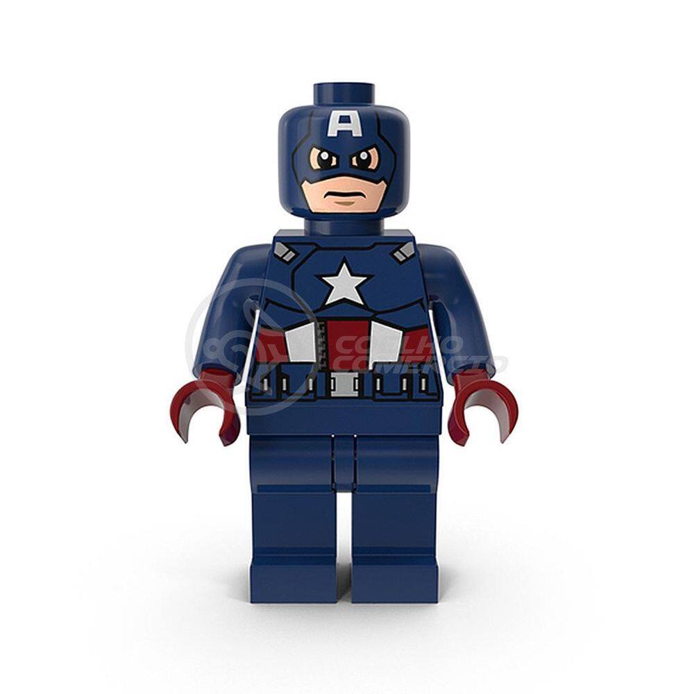 Boneco Mini Avengers Compatível Com Lego - Captain America