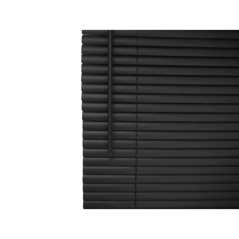 Persiana Horizontal Pvc Preta 180  L  X 160  A  Cm Cortina