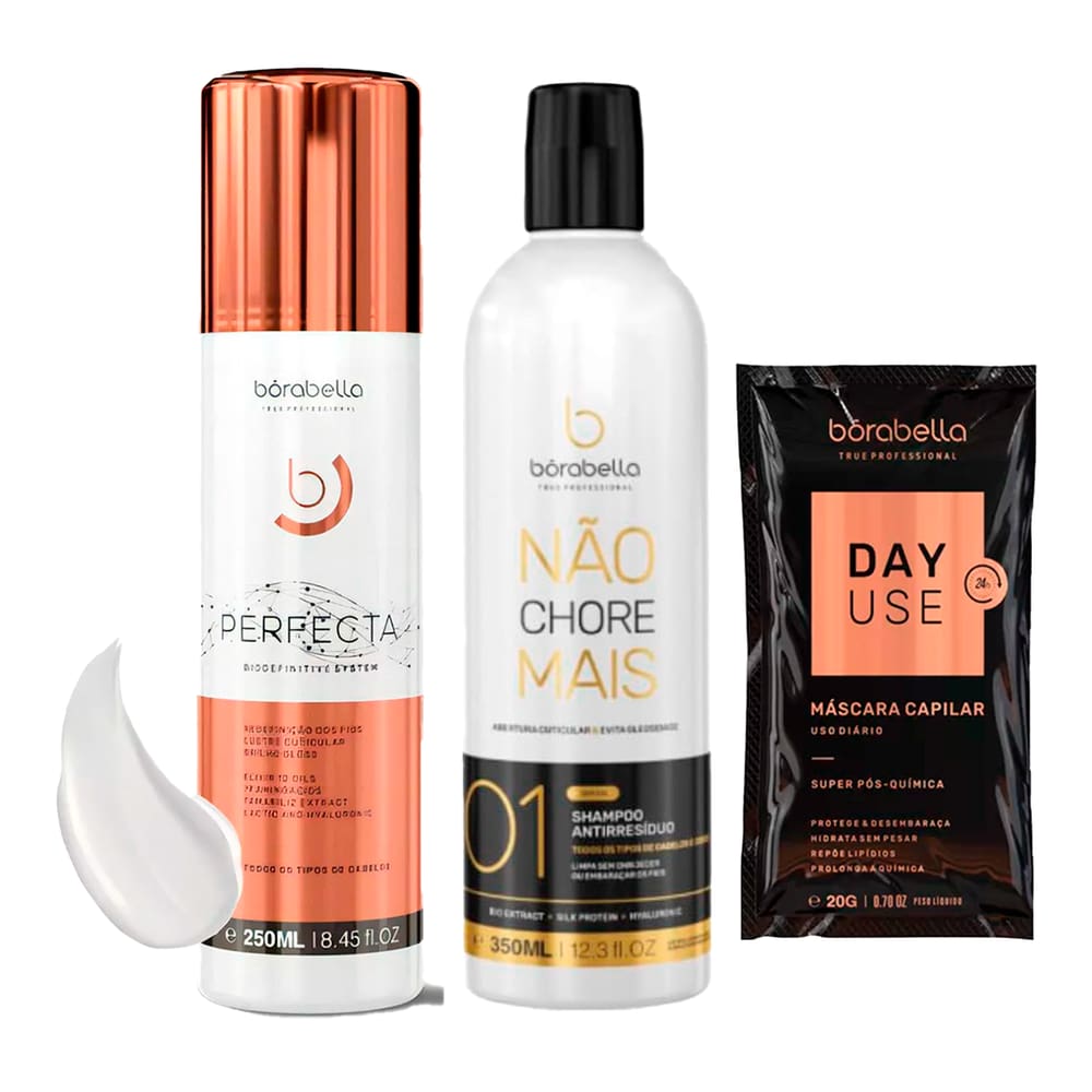 Kit Shampoo Antirresíduo e Perfecta Progressiva Bórabella