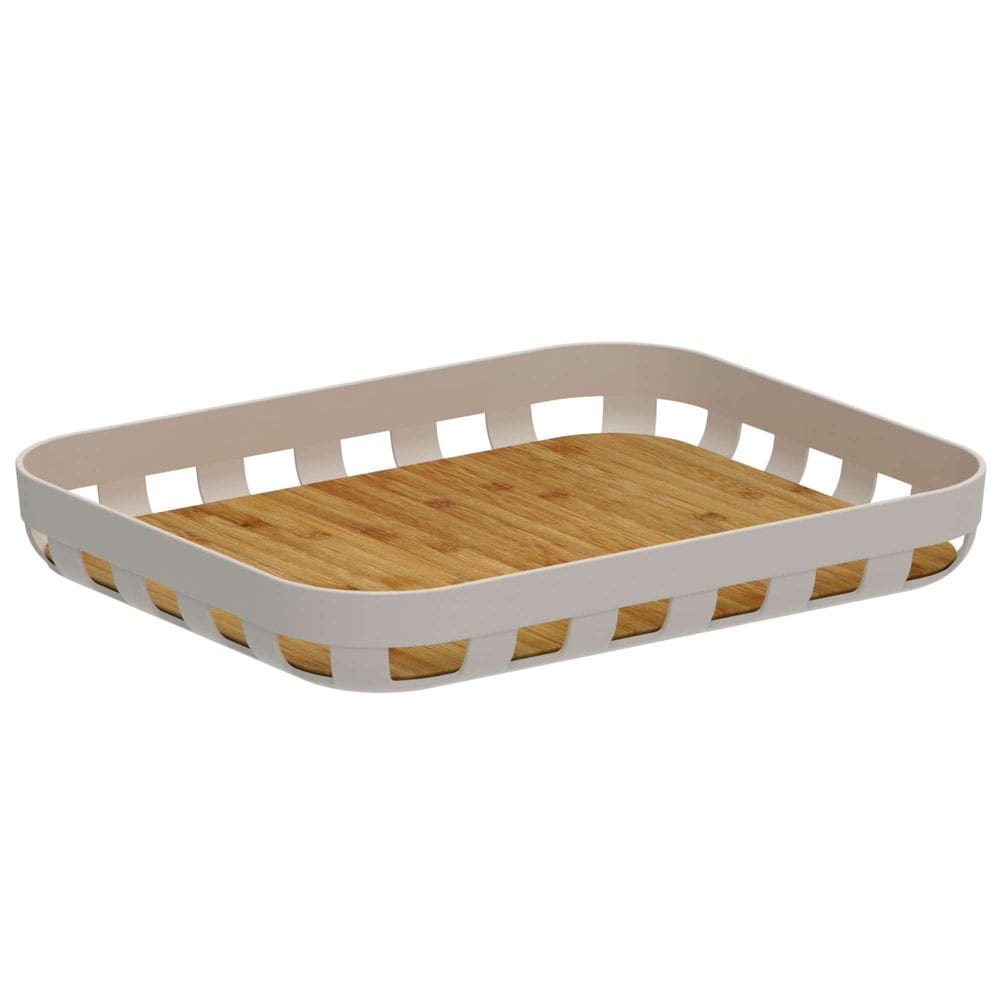Bandeja de Servir Lume Bege 35cm - Ou