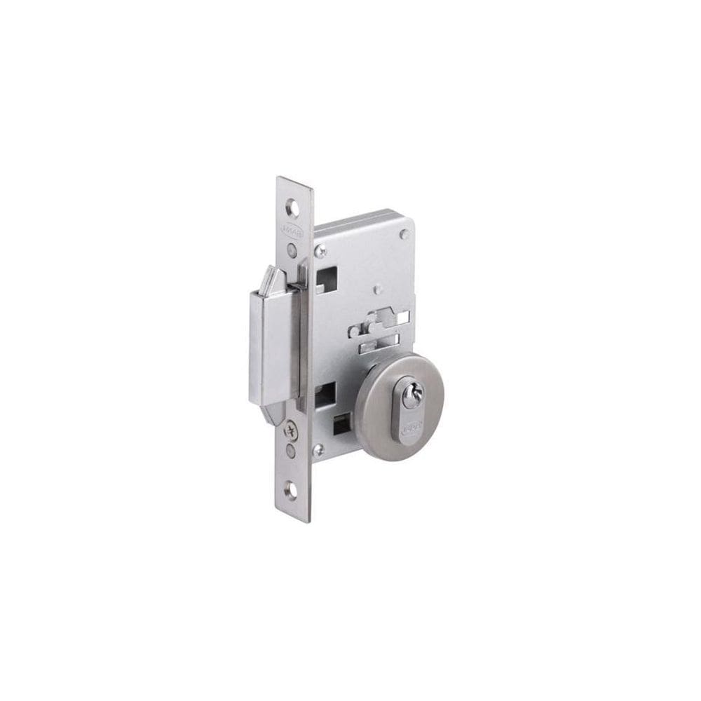 Fechadura Porta Correr Asa Aviao Imab 2469 Escovada Redonda