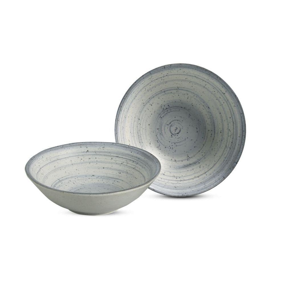 Conjunto 6 Bowls Decorados Kya Gray 300 Ml