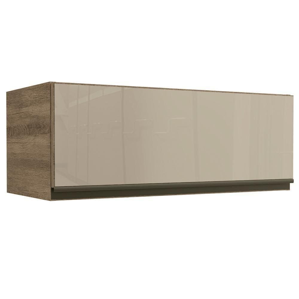 Armario Aereo Basculante 1p Vidro 80 Cm Maxxi G770 Kappesberg Nogal