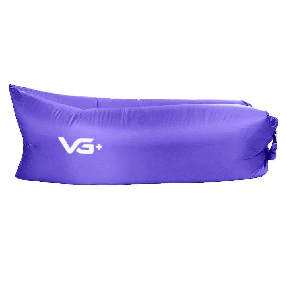Sofá Puff Air Bag Inflável para Camping Vg+ Roxo