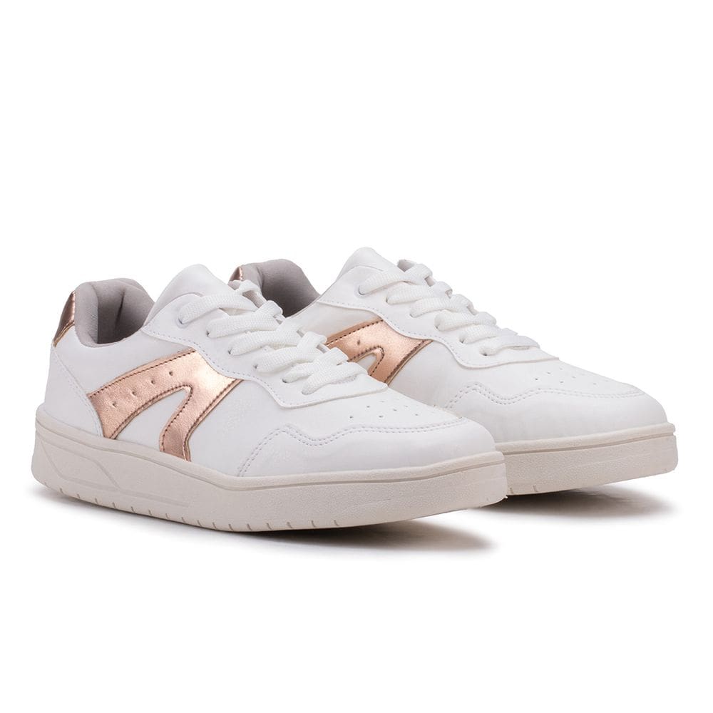 Tenis Branco Feminino Sneakers Moda Básico