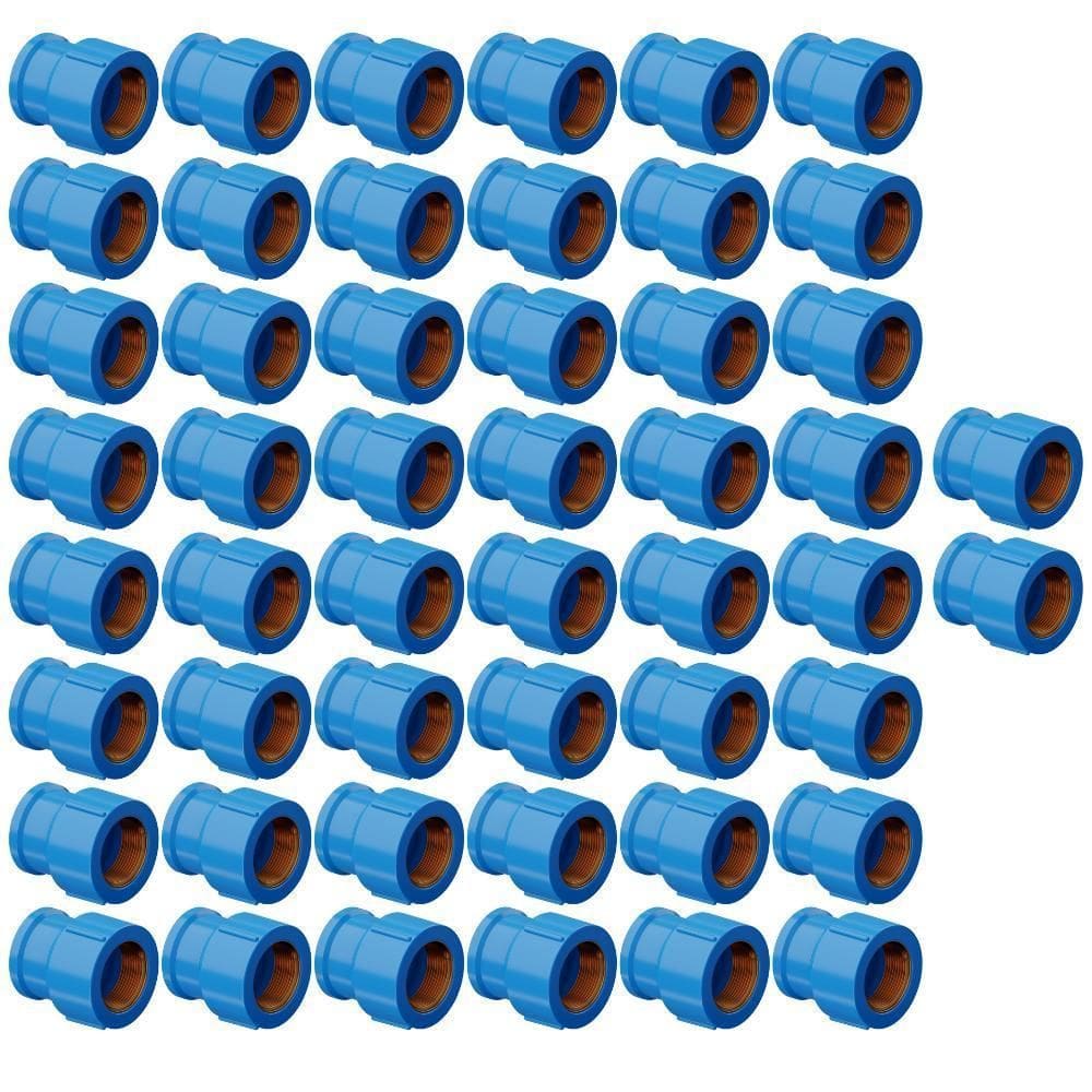 Kit 50 Unidades Luva Soldável Bucha Latão 32 Mm X 1 Tigre