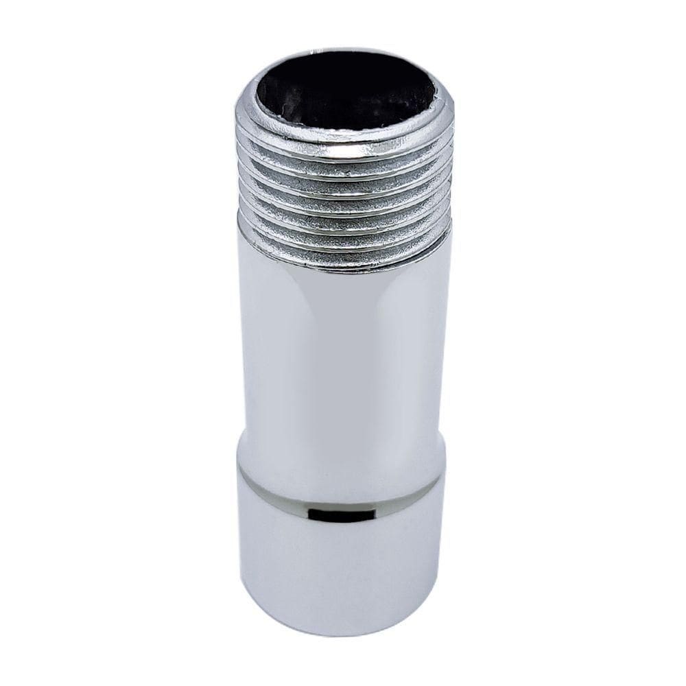 Extensor Aumento Prolongador Médio 6cm Cromado Para Torneira E Chuveiro Rosca 1/2”