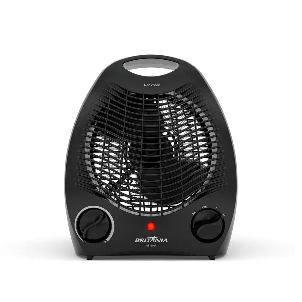 Aquecedor Britânia 2 em 1 com 3 Níveis de Potência AB1500P