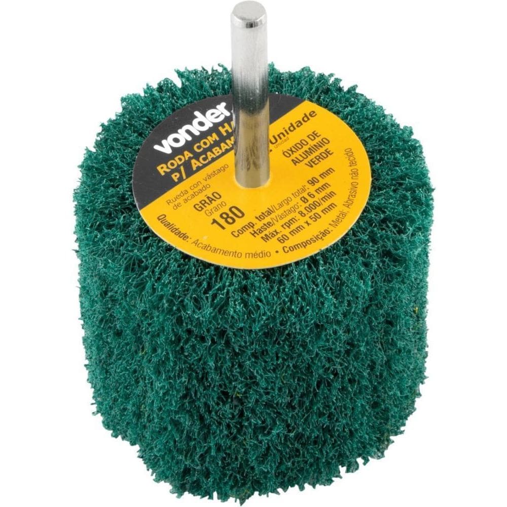 Roda Com Haste Para Acabamento 60X50 Mm G180 Vonder