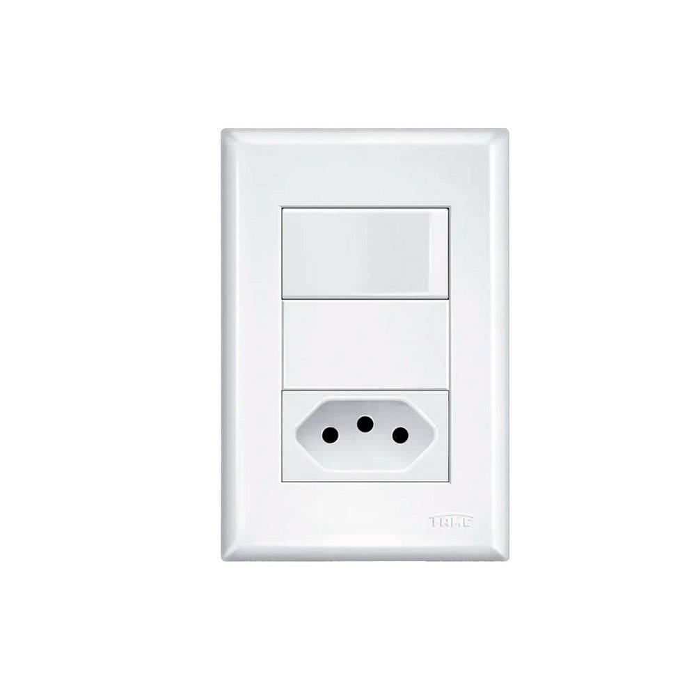 Interruptor + Tomada 10A/20A - Kit 4x2 - Modulare