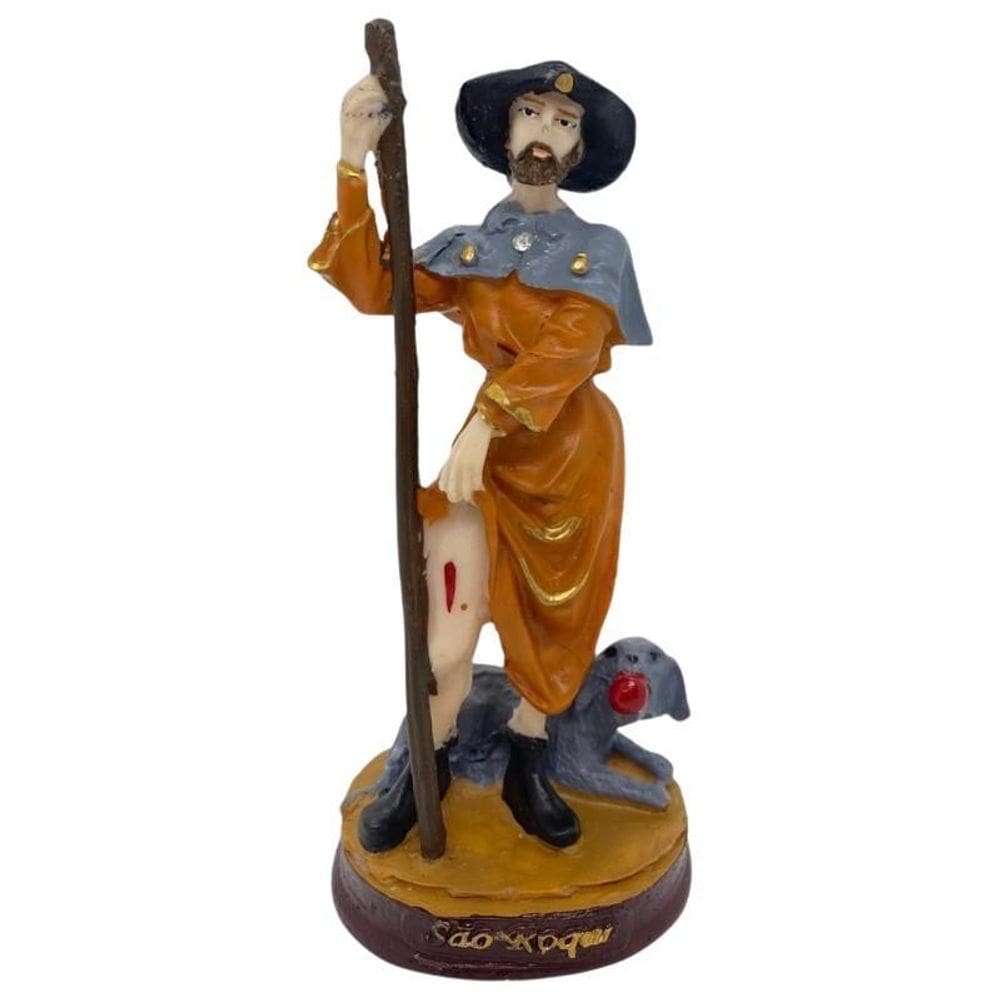 Imagem São Roque Em Resina 15 Cm