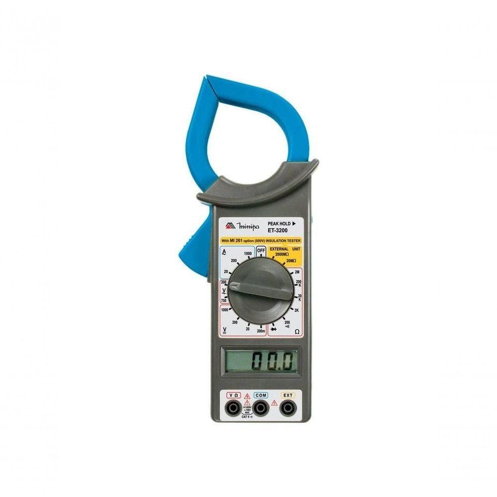 Alicate Amperimetro Digital Minipa Et-3200 Cat Ii 1000v