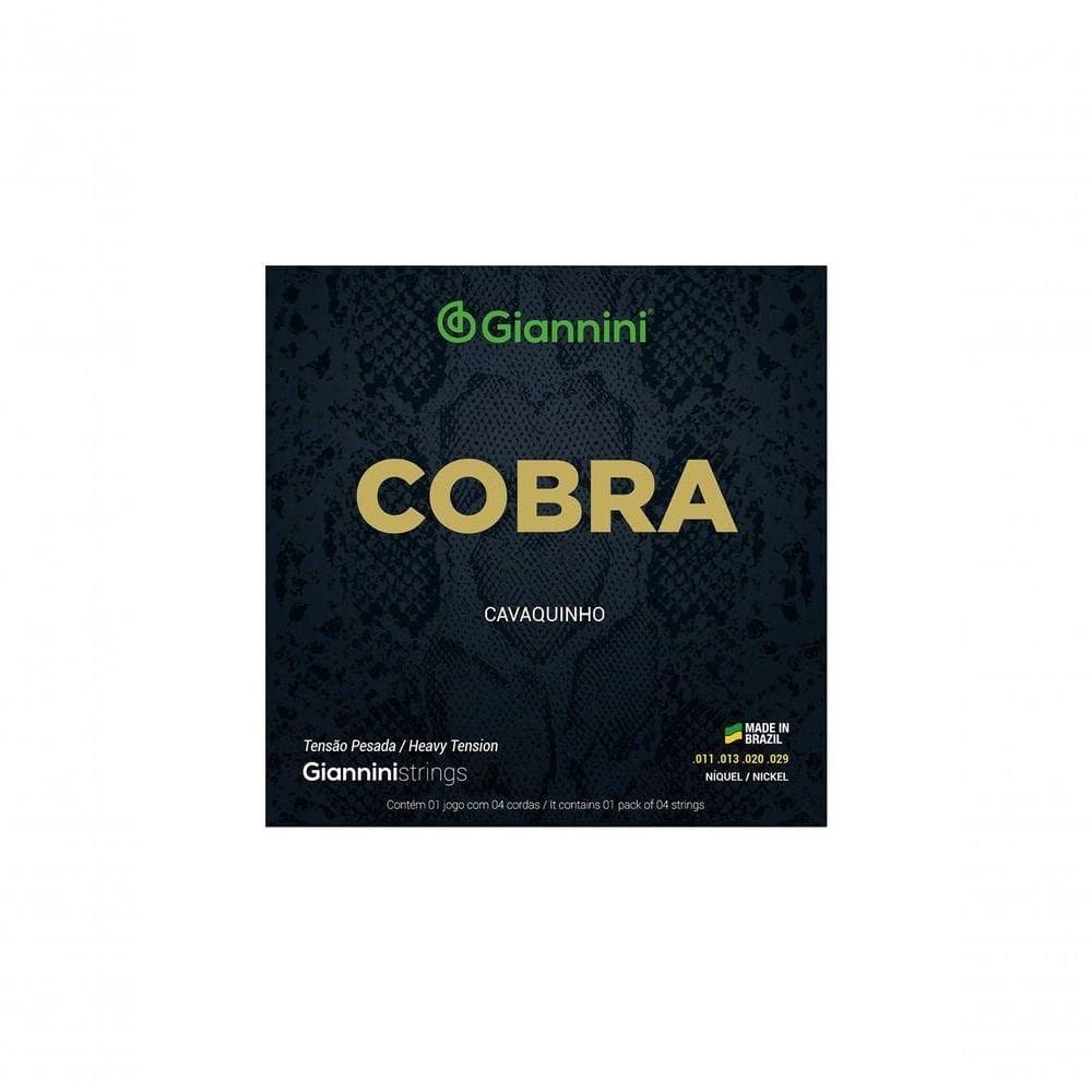 Encordoamento Para Cavaquinho Aço Tensão Pesada Série Cobra Gescp