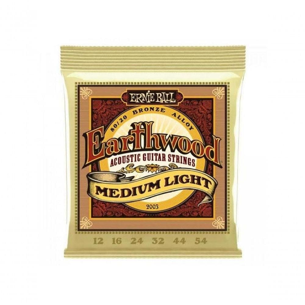 Encordoamento Para Violão Aço .012 Médio Leve Earthwood...