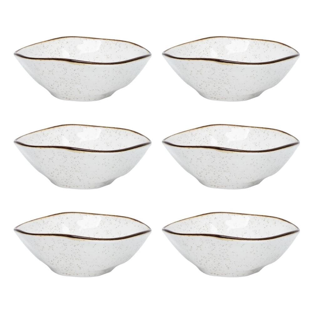 Conjunto 6 Tigelas Bowl Ryo Maresia 500ml Porcelana Oxford