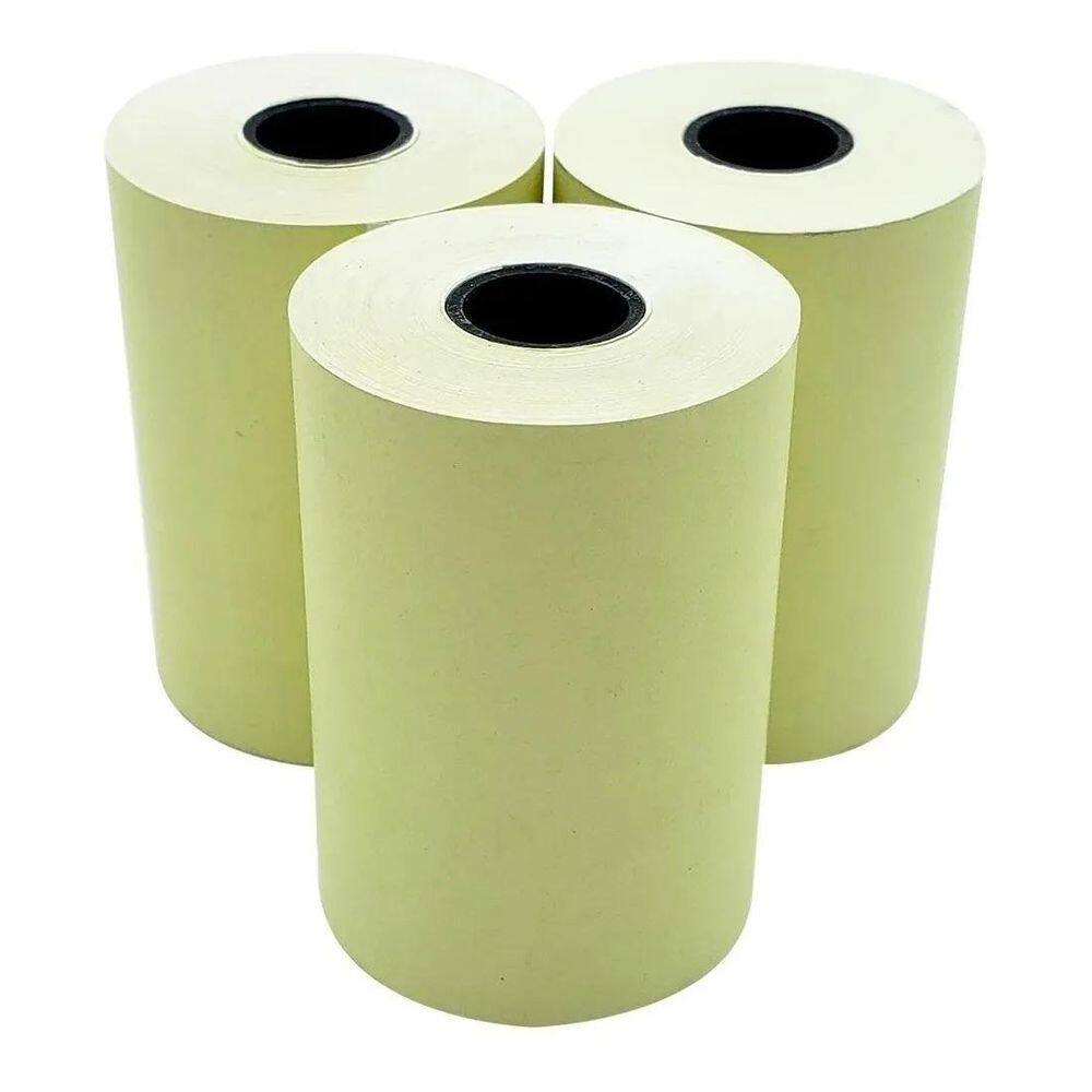 Bobina Termica 57X10 Amarela 5758Mm P/Cartao Credito 100 Un