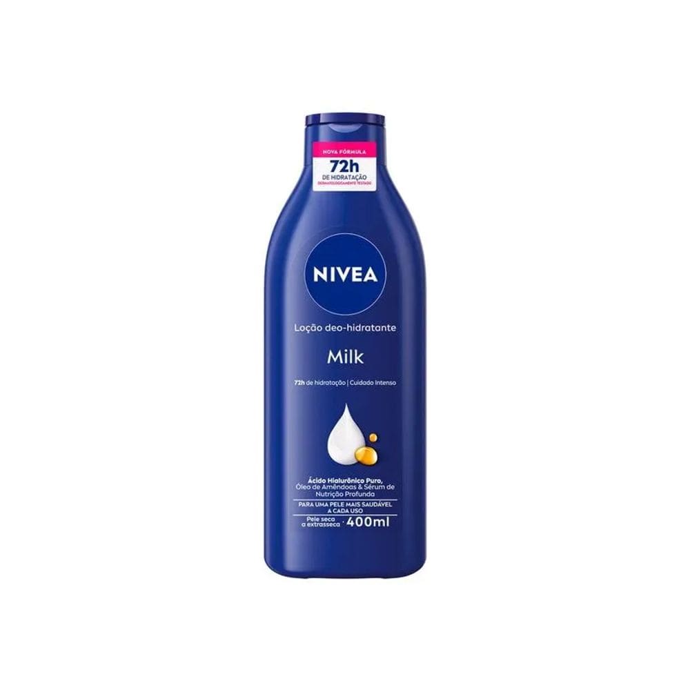 Hidratante Nivea Milk 72h Óleo De Amêndoas 400ml