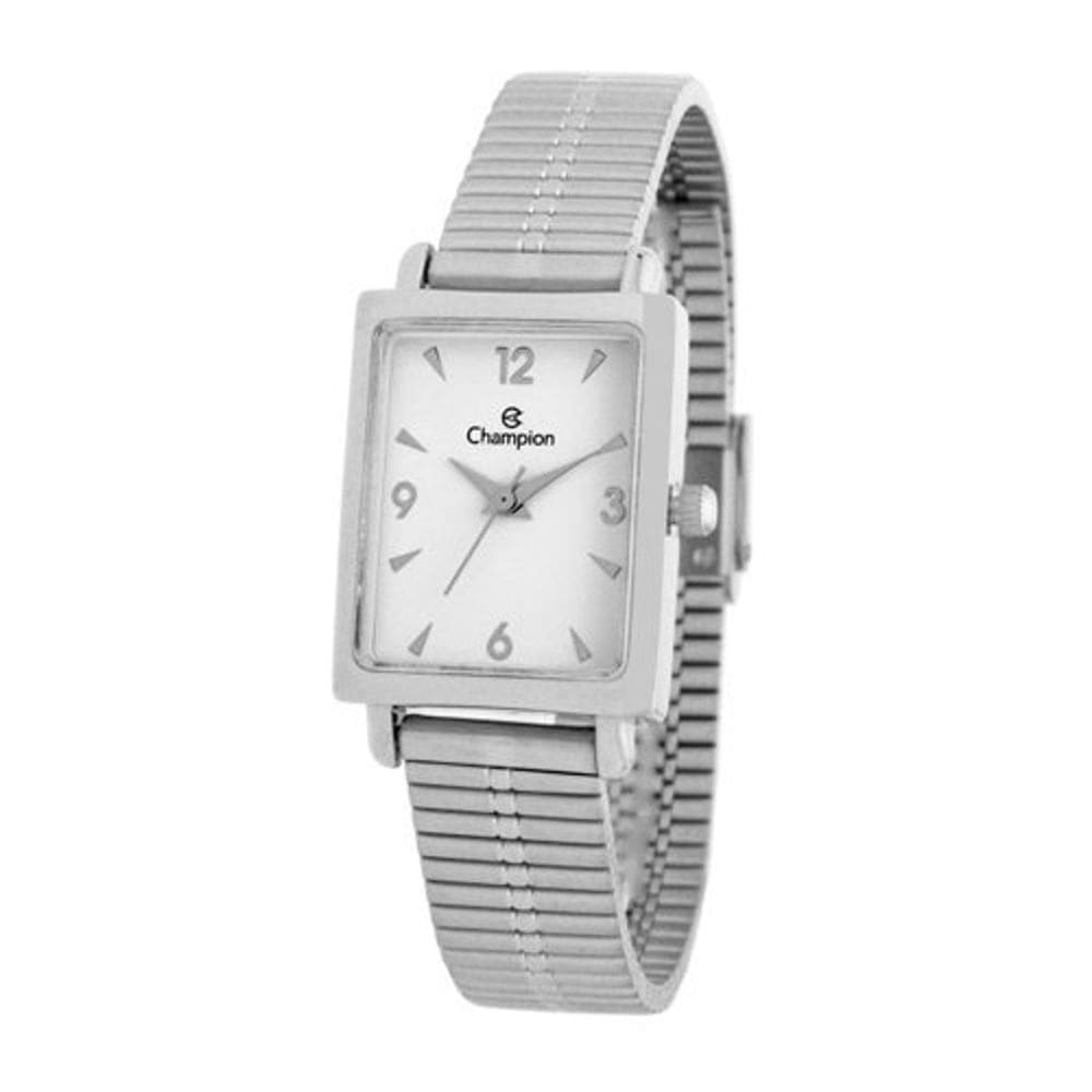 Relógio CHAMPION feminino analógico prata branco CF24019Q