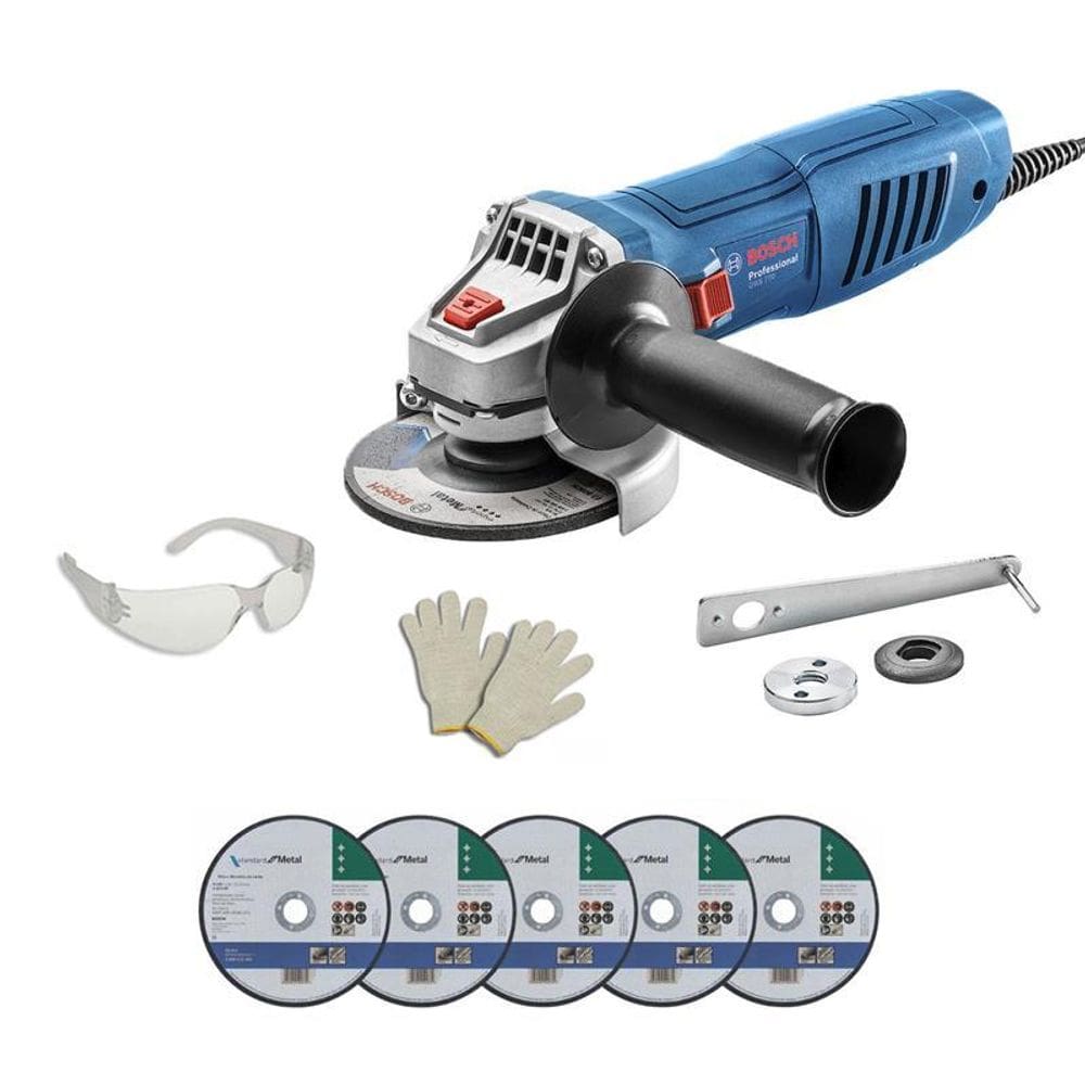Esmerilhadeira Bosch Gws770 4.1/2 770W Discos + Óculos 110V