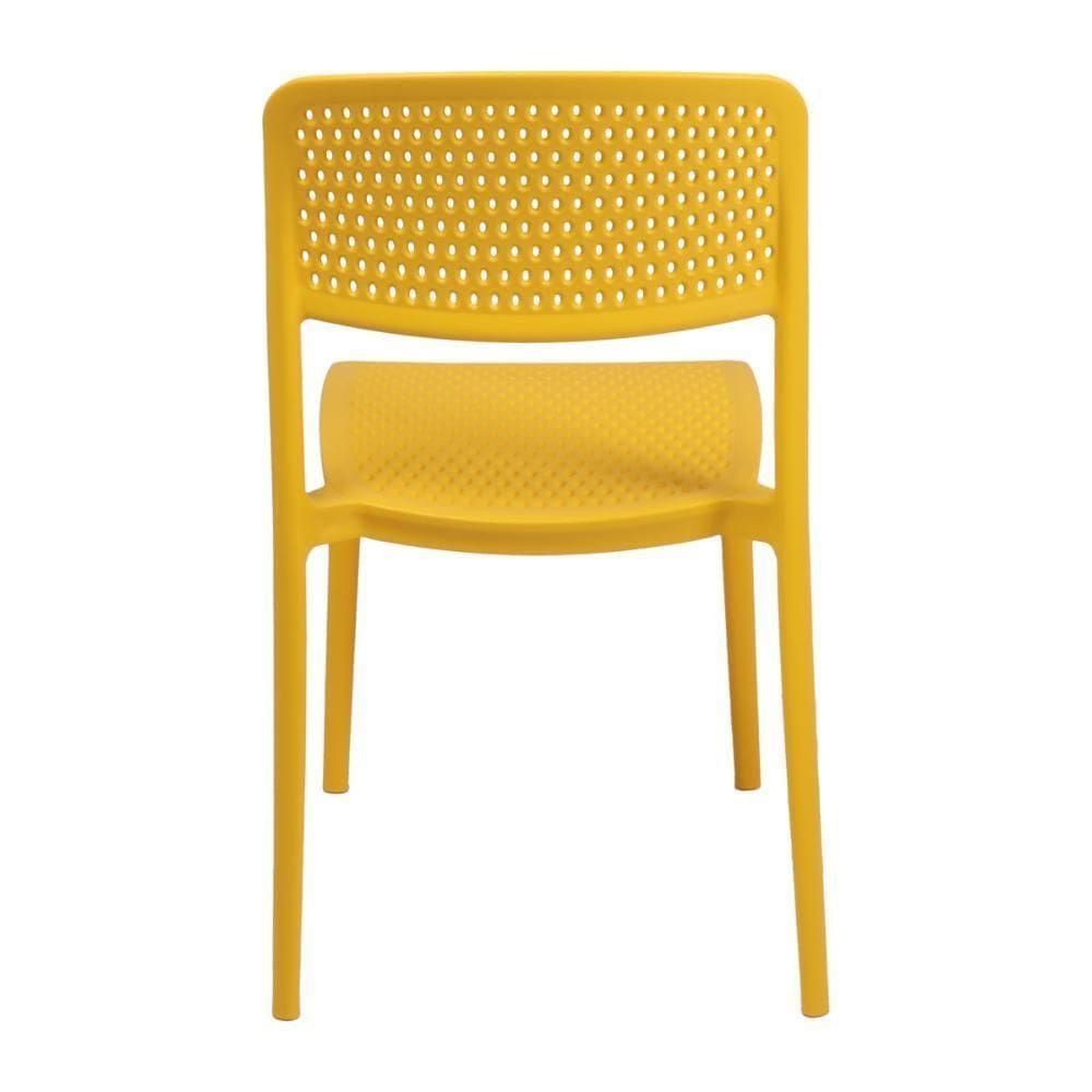 Cadeira Tramontina Serena Em Polipropileno Amarela