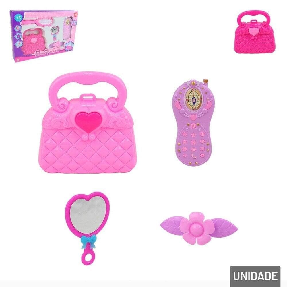 KIT Salão de Beleza 05 Peças Infantil Color - Tudo em Caixa