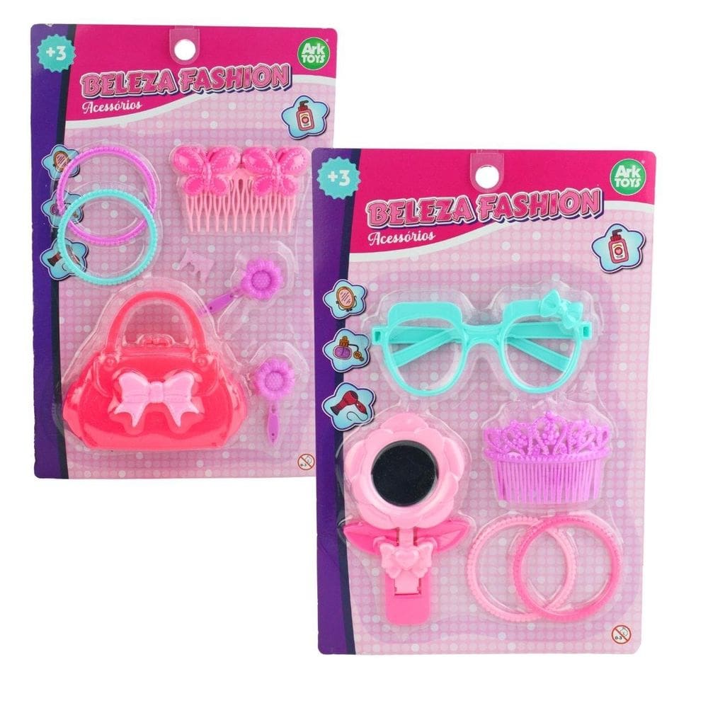 KIT Salão de Beleza 5 Peças Infantil - Tudo em Caixa