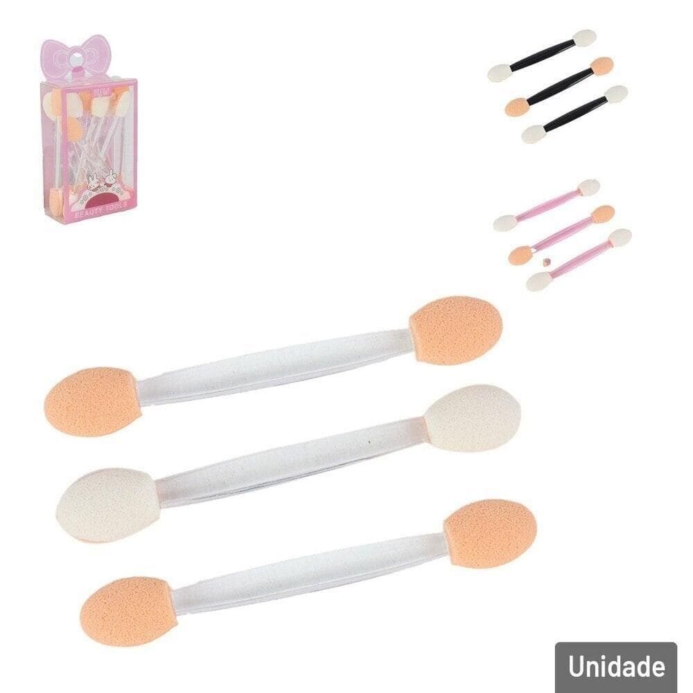 KIT Pincel de Maquiagem 12 Peças Translúcido Color - Tudo em Caixa