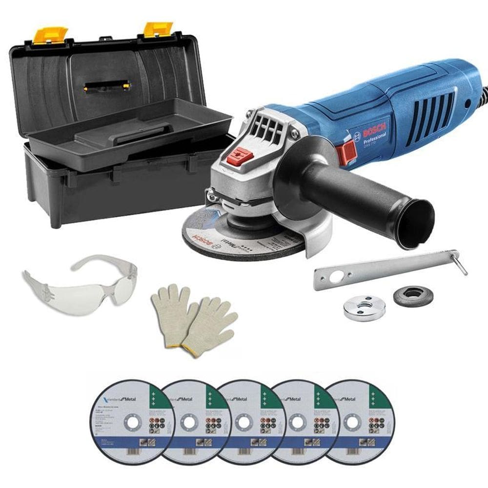 Esmerilhadeira Bosch Gws770 4.1/2 770W + Malet + Disco 110V