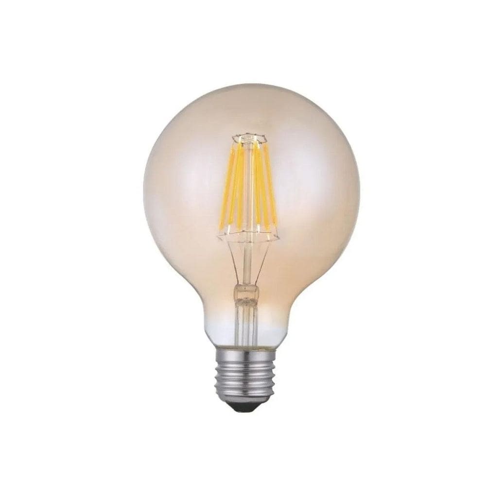 Kit 5 Lampada Globo Filamento Led Ambar 4W Vintage E27 Ali72