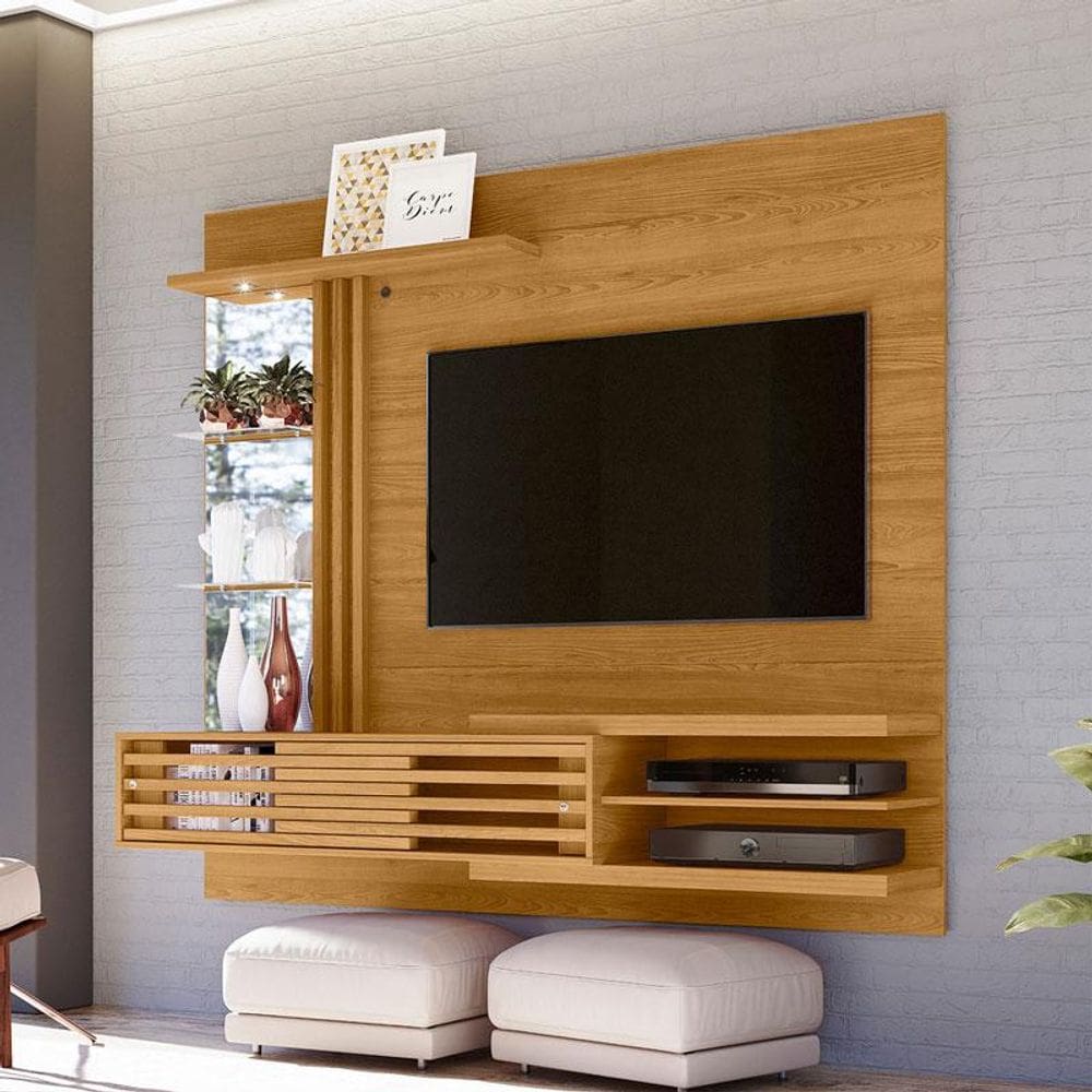 Estante Home Theater Bancada Suspensa Ambiente Frizz Supreme Cumaru - Madetec