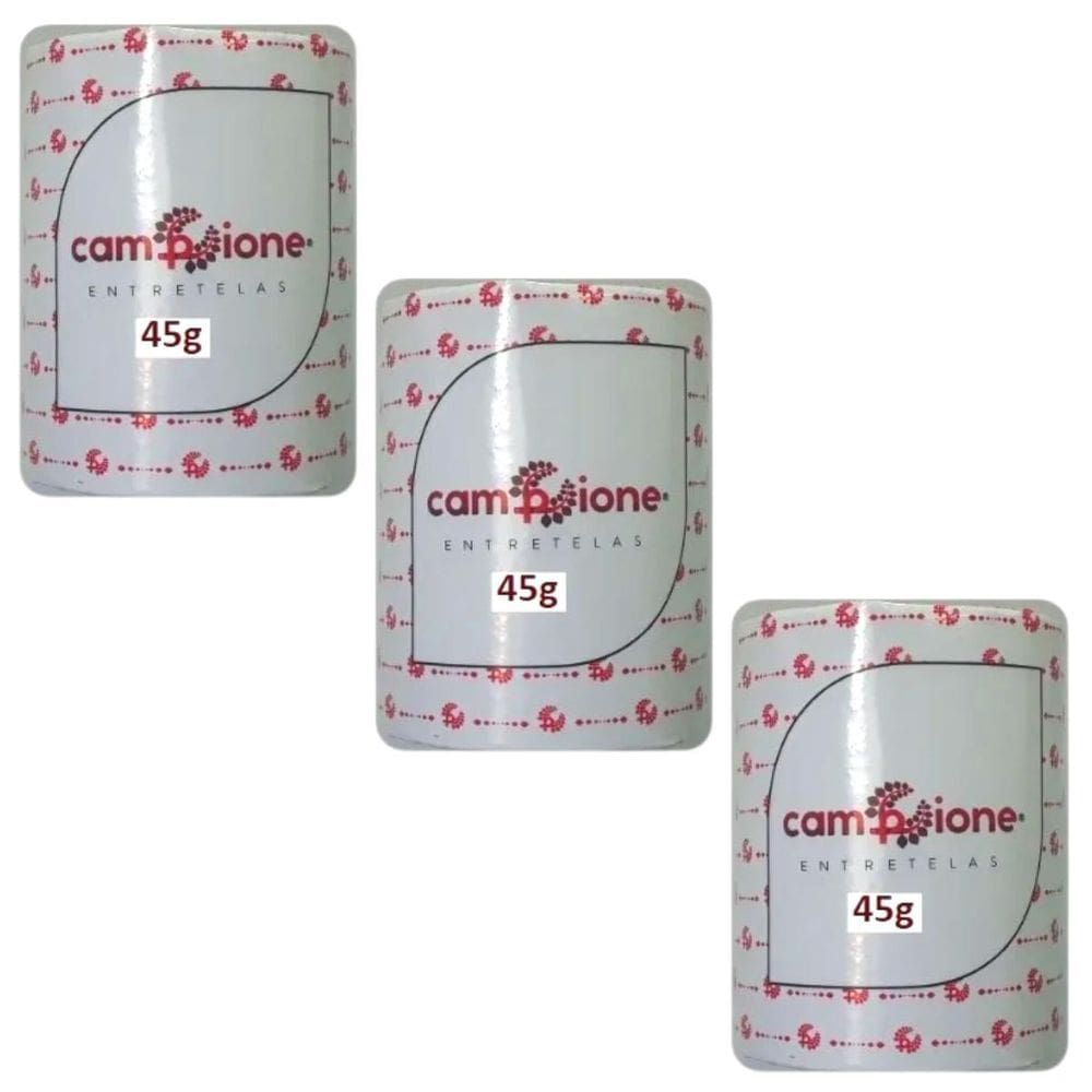 Entretela De Bordado Campione 100M X 30Cm Rasgo Facil 3 Uni.