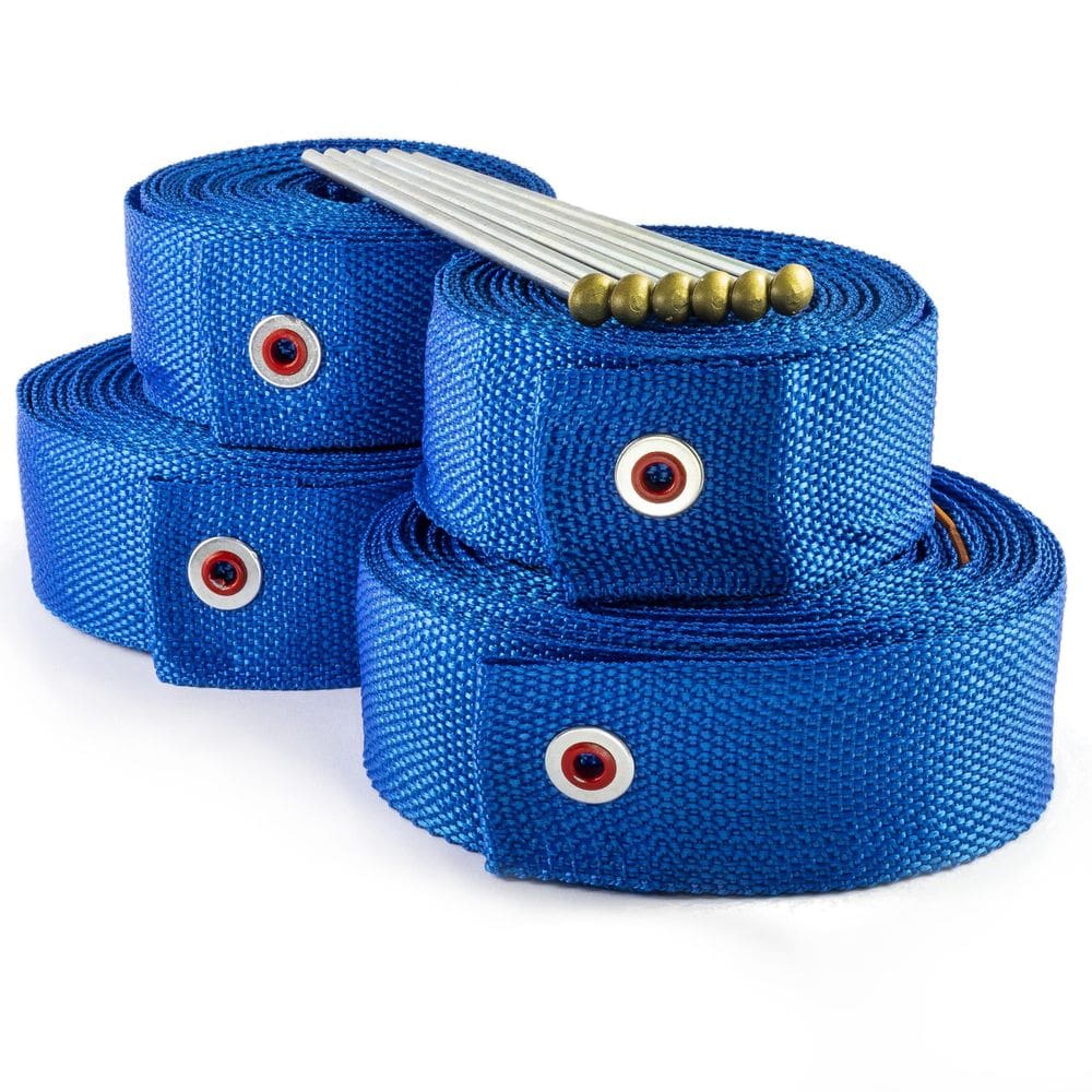 Fitas Marcação Futevôlei 9x18m Azul - 100% Polipropileno